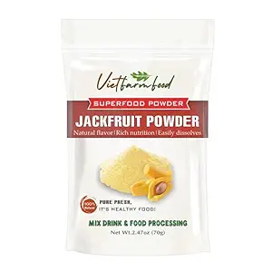 JACKFRUIT POWDER 2.47 oz (70g) VIETFARMFOOD: Pure freeze-dried fruit powder, made from real fruit with no added sugar - Perfect for daily nutrition to keep your body full of vitality.