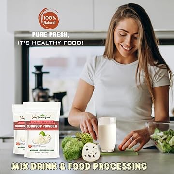 SOURSOP POWDER 2.47 oz (70g) VIETFARMFOOD: Pure freeze-dried fruit powder, made from real fruit with no added sugar - Perfect for daily nutrition to keep your body full of vitality.
