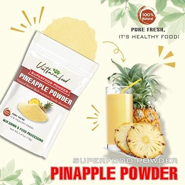 PINEAPPLE POWDER 2.47 oz (70g) VIETFARMFOOD: Pure freeze-dried fruit powder, made from real fruit with no added sugar - Perfect for daily nutrition to keep your body full of vitality.
