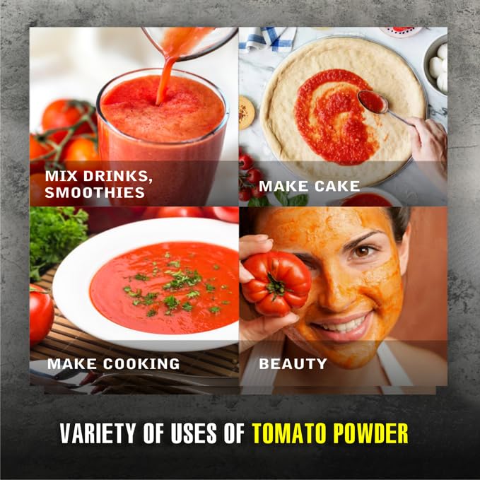 TOMATO POWDER 5.29 oz (150g) VIETFARMFOOD: Pure freeze-dried vegetable powder, made from real vegetables with no added sugar - Perfect for daily nutrition to keep your body full of vitality