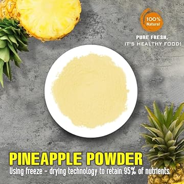 PINEAPPLE POWDER 2.47 oz (70g) VIETFARMFOOD: Pure freeze-dried fruit powder, made from real fruit with no added sugar - Perfect for daily nutrition to keep your body full of vitality.