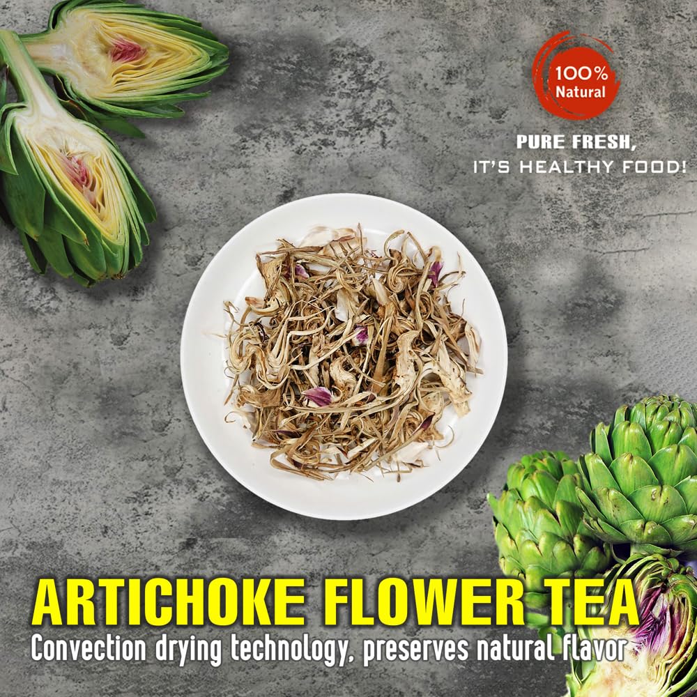 ARTICHOKE FLOWER TEA 2.47 Oz (70g) VIETFARMFOOD:Natural pure dried herbs are used for making drinks and cooking ingredients. Drinking tea is a healthy habit that makes meals delicious and relaxing