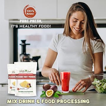 PASSION FRUIT POWDER 2.47 oz (70g) VIETFARMFOOD: Pure freeze-dried fruit powder, made from real fruit with no added sugar - Perfect for daily nutrition to keep your body full of vitality.