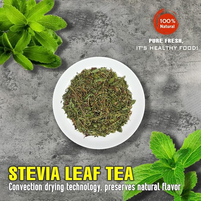 STEVIA LEAF TEA 2.47 Oz (70g) VIETFARMFOOD:Natural pure dried herbs are used for making drinks and cooking ingredients. Drinking tea is a healthy habit that makes meals delicious and relaxing