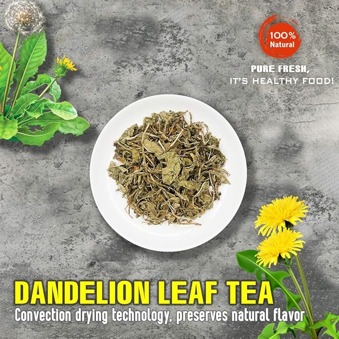 DANDELION LEAF TEA 2.47 Oz (70g) VIETFARMFOOD:Natural pure dried herbs are used for making drinks and cooking ingredients. Drinking tea is a healthy habit that makes meals delicious and relaxing