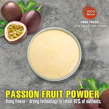 PASSION FRUIT POWDER 2.47 oz (70g) VIETFARMFOOD: Pure freeze-dried fruit powder, made from real fruit with no added sugar - Perfect for daily nutrition to keep your body full of vitality.