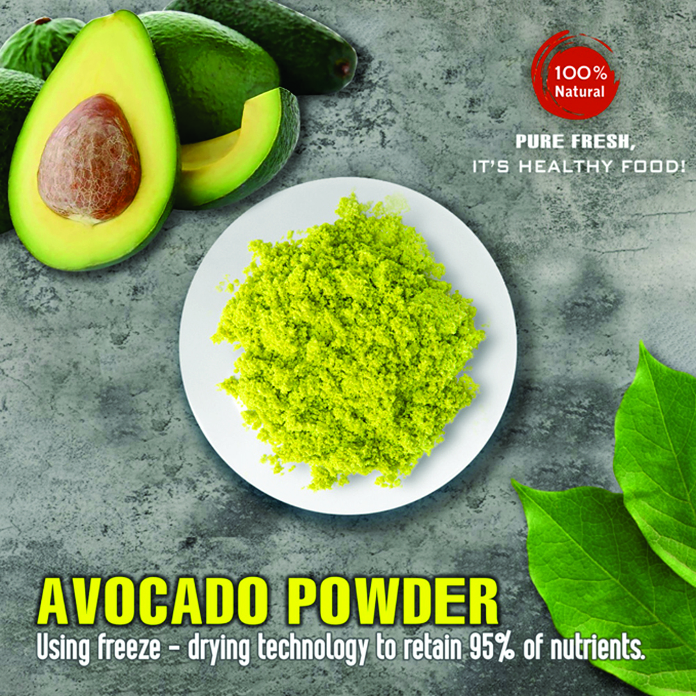 AVOCADO POWDER 2.47 oz (70g) VIETFARMFOOD: Pure freeze-dried fruit powder, made from real fruit with no added sugar - Perfect for daily nutrition to keep your body full of vitality.