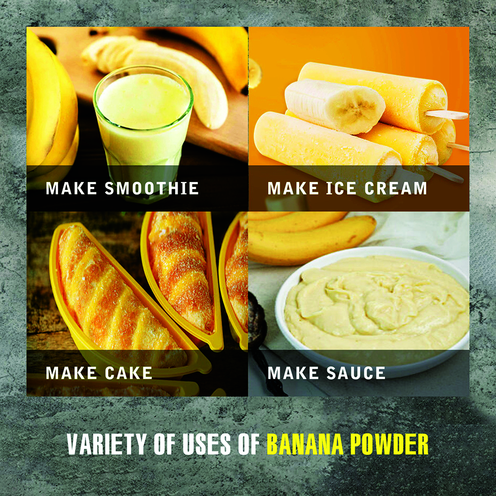 BANANA POWDER 2.47 oz (70g) VIETFARMFOOD: Pure freeze-dried fruit powder, made from real fruit with no added sugar - Perfect for daily nutrition to keep your body full of vitality.