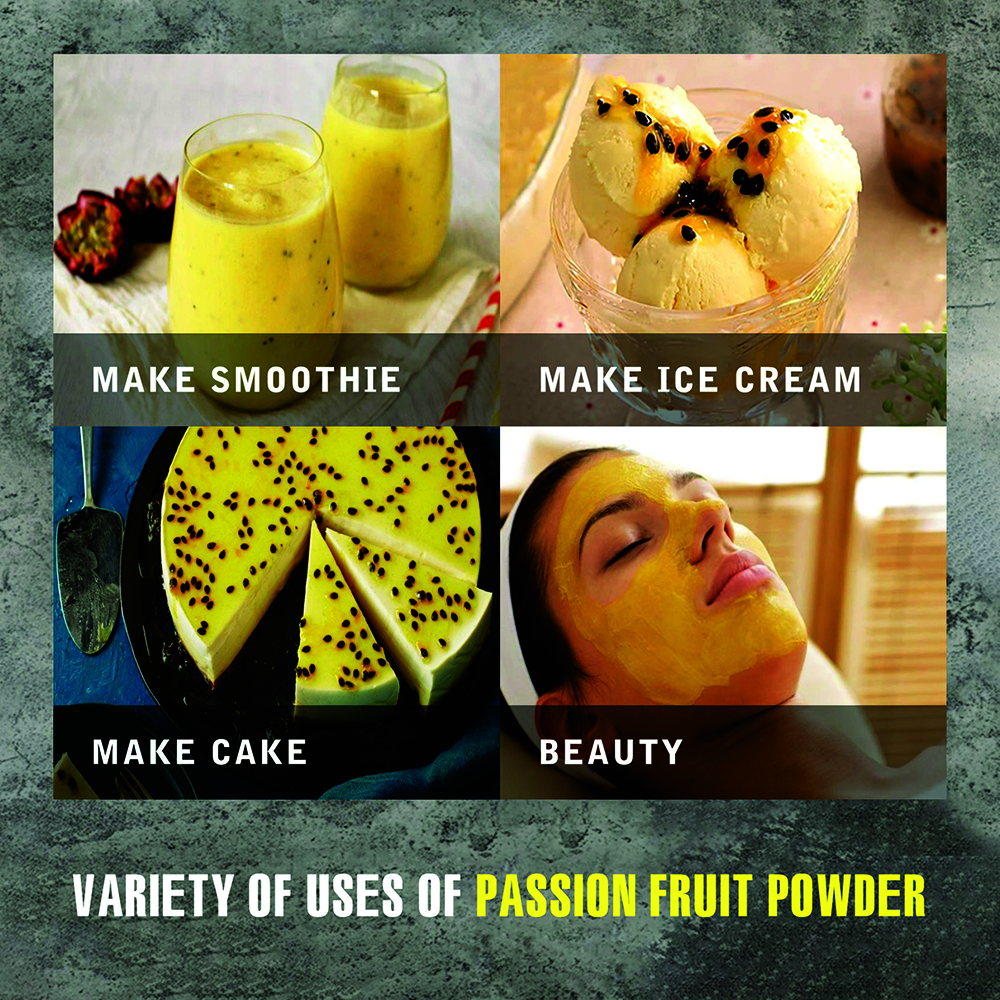 PASSION FRUIT POWDER 2.47 oz (70g) VIETFARMFOOD: Pure freeze-dried fruit powder, made from real fruit with no added sugar - Perfect for daily nutrition to keep your body full of vitality.