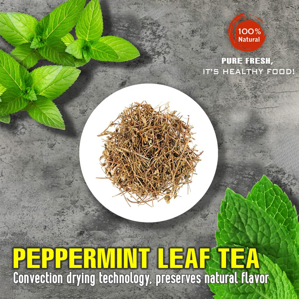 PEPPERMINT LEAF TEA 2.47 Oz (70g) VIETFARMFOOD:Natural pure dried herbs are used for making drinks and cooking ingredients. Drinking tea is a healthy habit that makes meals delicious and relaxing
