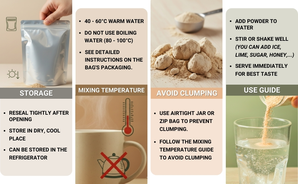 WATERMELON POWDER 2.47 oz (70g) VIETFARMFOOD: Pure freeze-dried fruit powder, made from real fruit with no added sugar - Perfect for daily nutrition to keep your body full of vitality.