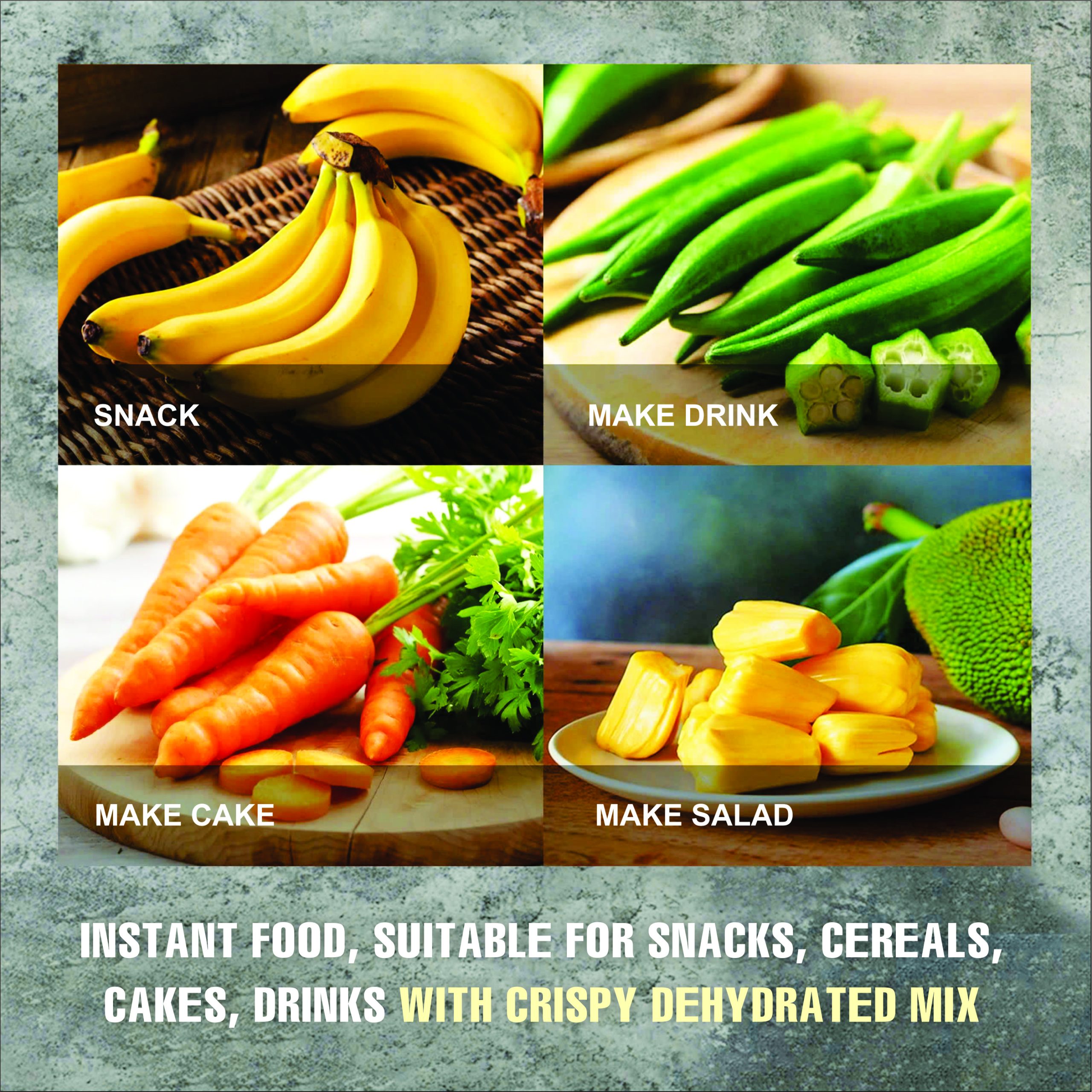 CRISPY DEHYDRATED MIX 5.29 oz (150g) VIETFARMFOOD: Freeze-dried, No Sugar Added, Naturally Sweet, Convenient Packaging, Many Nutrients Beneficial To Health, Suitable For Snacking Or As A Gift.