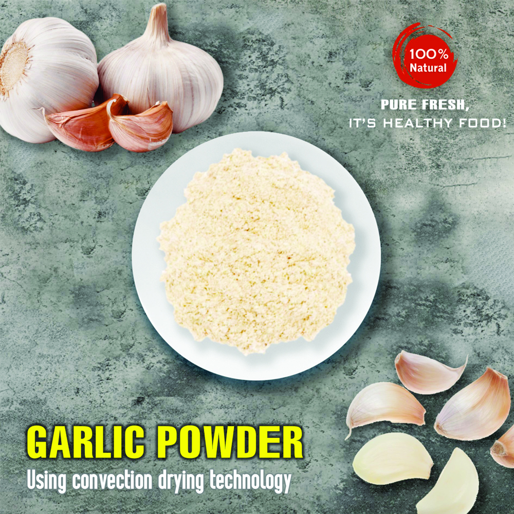GARLIC POWDER 5.29 Oz (150g) VIETFARMFOOD: Convection dried spices extract pure natural flavor. Convenient packaging, long-term preservation. Used for cooking, baking, salad, soup, sauce.