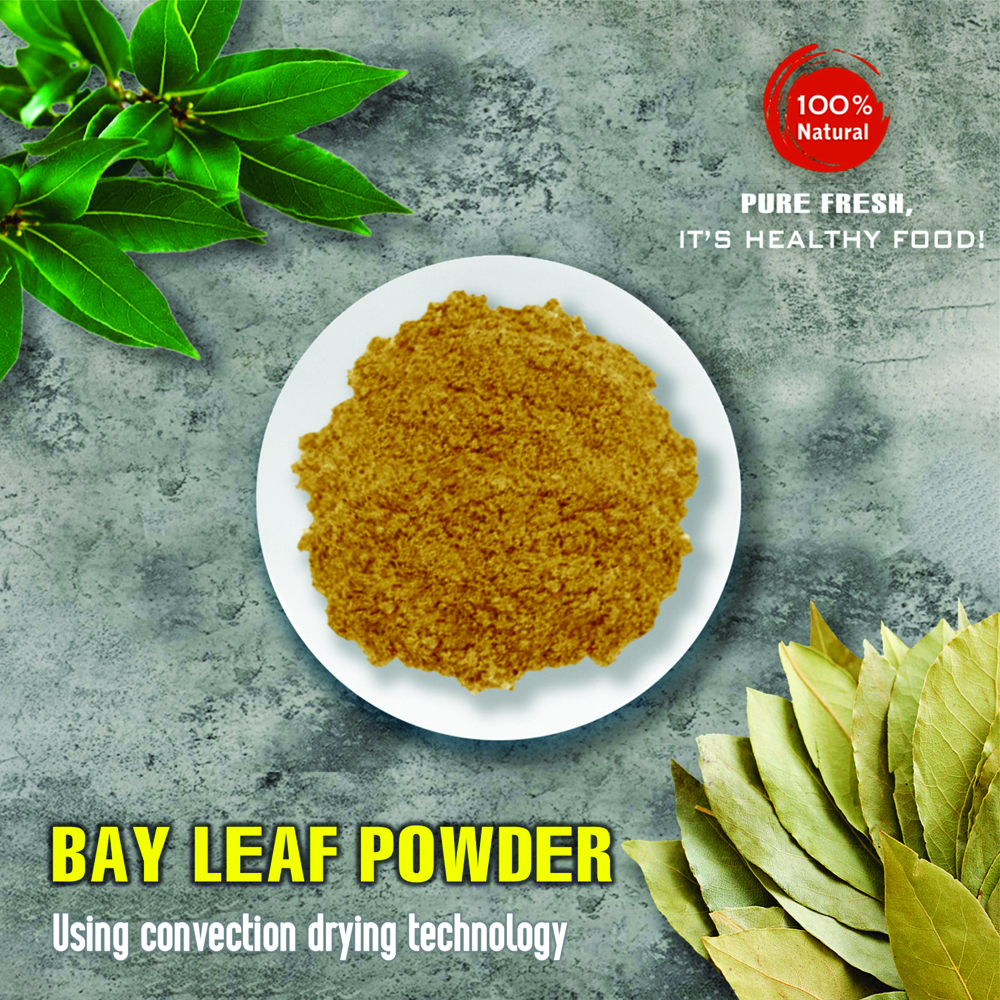 BAY LEAF POWDER 5.29 Oz (150g) VIETFARMFOOD: Convection dried spices extract pure natural flavor. Convenient packaging, long-term preservation. Used for cooking, baking, salad, soup, sauce.