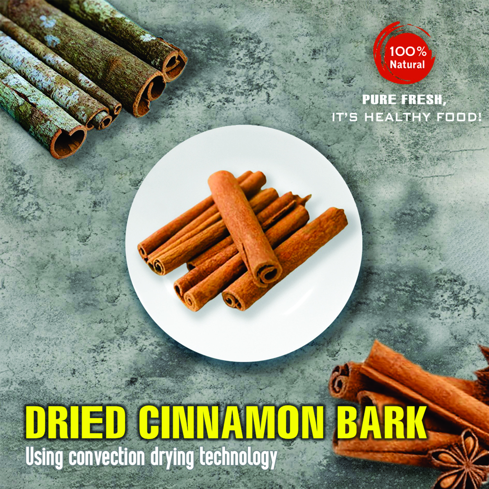 DRIED CINNAMON BARK 5.29 Oz (150g) VIETFARMFOOD: Convection dried spices extract pure natural flavor. Convenient packaging, long-term preservation. Used for cooking, baking, salad, soup, sauce.
