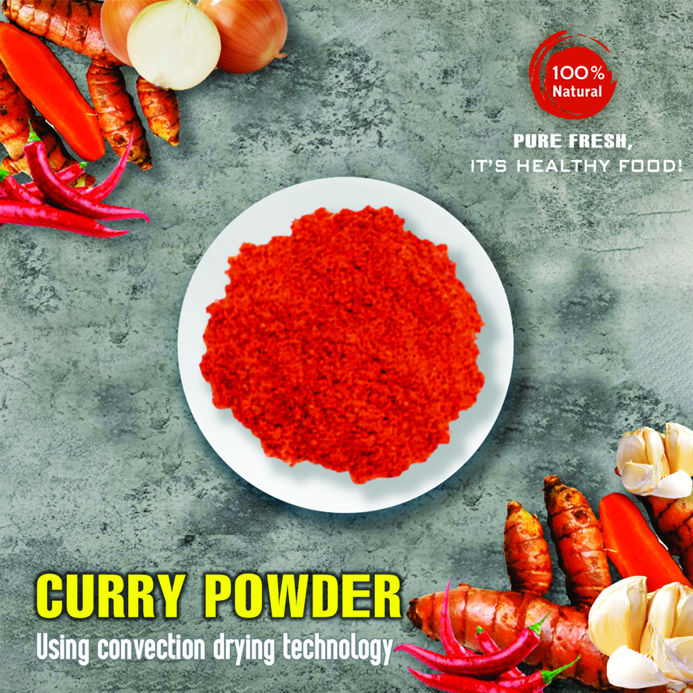 CURRY POWDER 5.29 Oz (150g) VIETFARMFOOD: Convection dried spices extract pure natural flavor. Convenient packaging, long-term preservation. Used for cooking, baking, salad, soup, sauce.