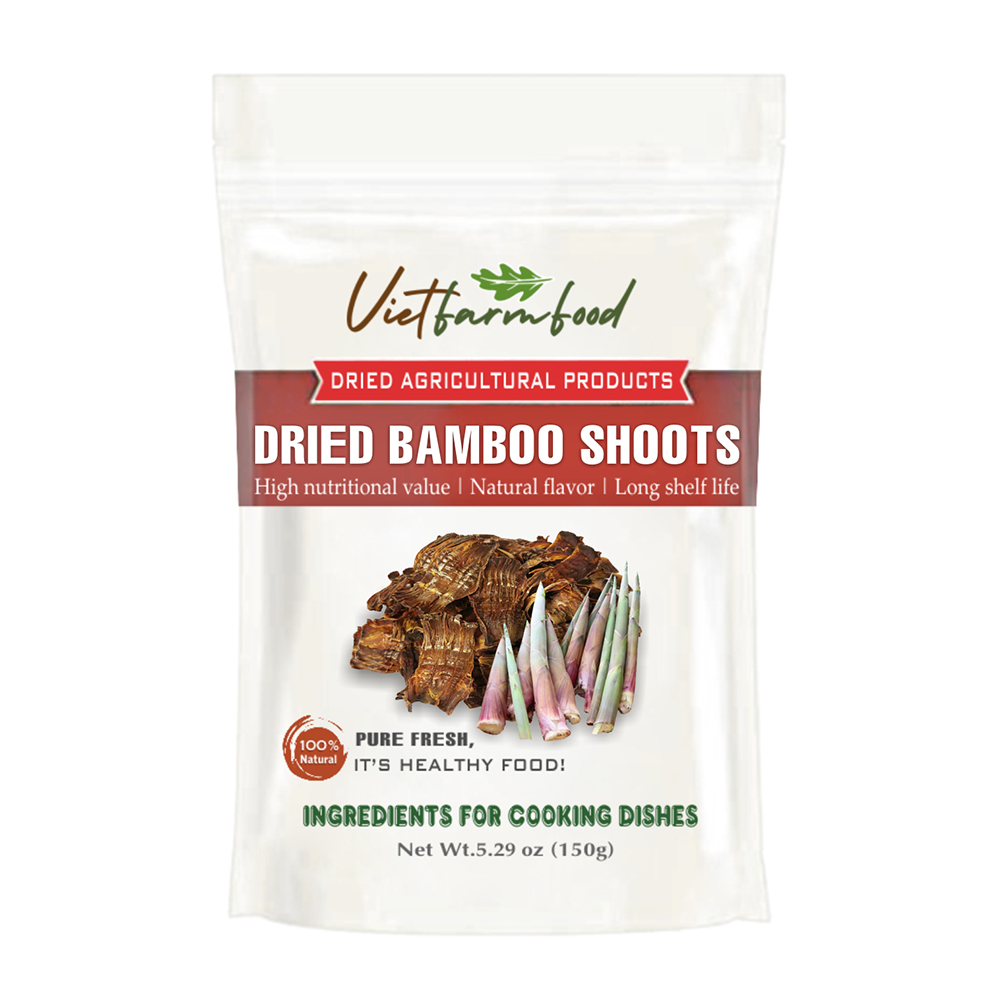 DRIED FOREST BAMBOO SHOOT 5.29 Oz (150g) VIETFARMFOOD: Dried agricultural product with pure natural flavor. Used as cooking ingredients to prepare delicious, nutritious dishes, suitable for vegetarian