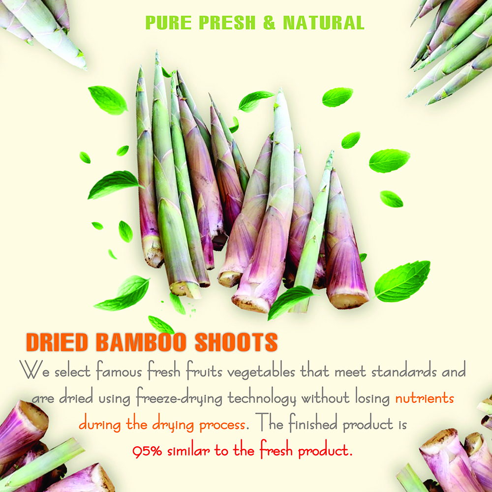 DRIED FOREST BAMBOO SHOOT 5.29 Oz (150g) VIETFARMFOOD: Dried agricultural product with pure natural flavor. Used as cooking ingredients to prepare delicious, nutritious dishes, suitable for vegetarian