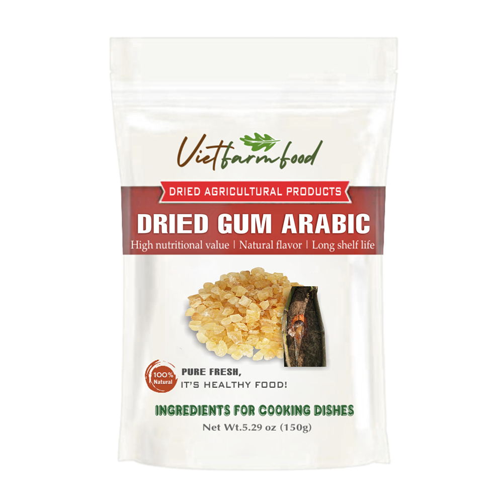 DRIED GUM ARABIC (TRAGACANTH) 5.29 Oz (150g) VIETFARMFOOD: Dried agricultural products with pure natural flavor. Used as ingredients for cooking; toppings, drinks, nutritious dishes