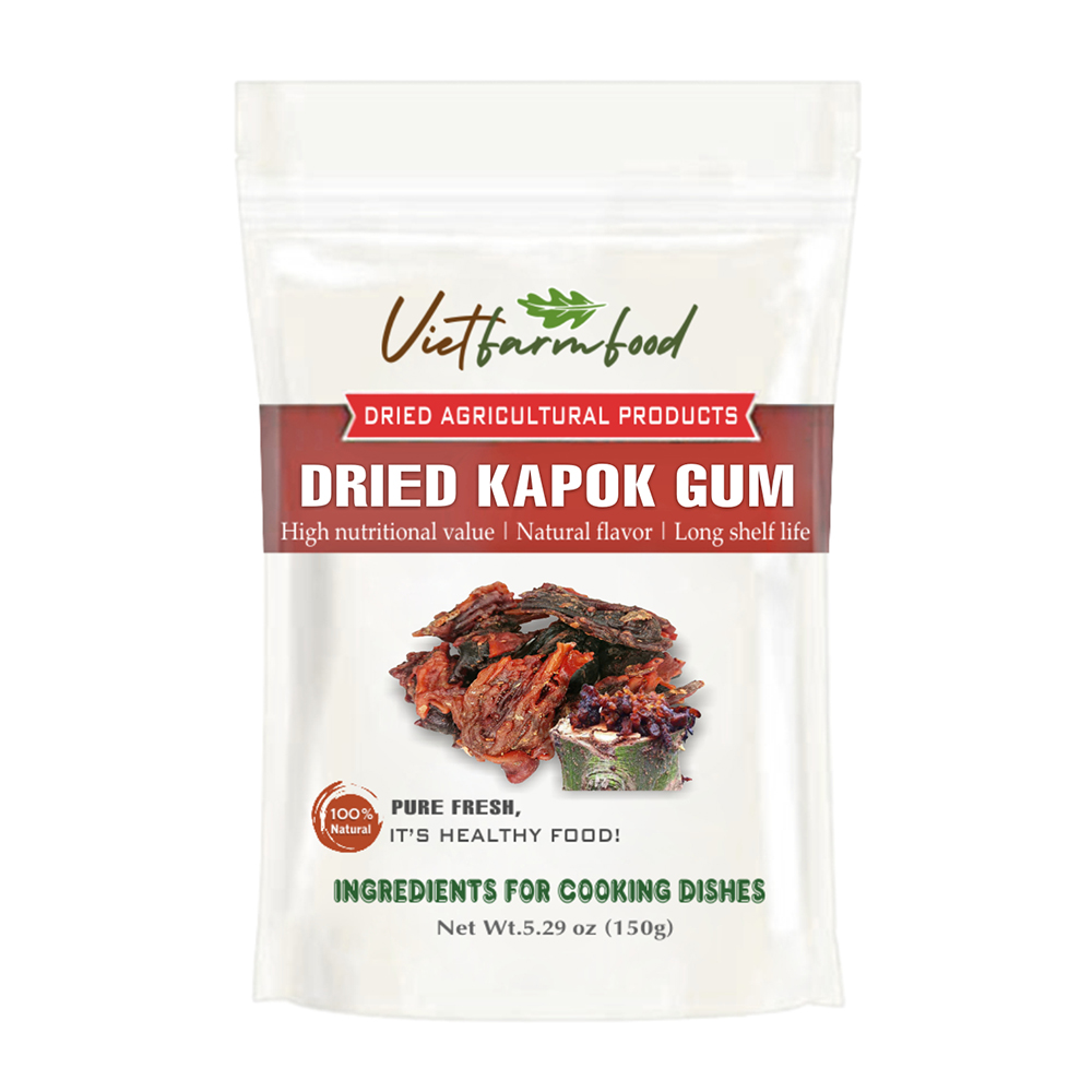 DRIED KAPOK (RESIN) GUM 5.29 Oz (150g) VIETFARMFOOD: Dried agricultural products with pure natural flavor. Used as ingredients for cooking; toppings, drinks, nutritious dishes, suitable for vegetarian