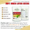 SOFT DRIED LOTUS SEEDS 5.29oz (150g) VIETFARMFOOD: Convection dried fruit with a little sugar, salt, natural sweetness, soft when chewed. Suitable for snack, healthy dessert for all ages 4 SOFT DRIED LOTUS SEEDS CONVECTION DRIED FRUIT Viet Farm Food Agricultural Products 84 0938838553 3