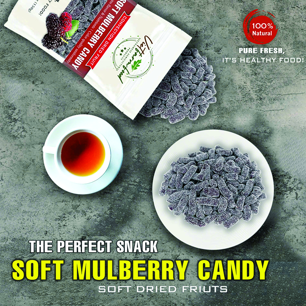 SOFT STRAWBERRIES CANDY 5.29oz (150g) VIETFARMFOOD: Convection dried fruit with a little sugar, salt, natural sweetness, soft when chewed. Suitable for snack, healthy dessert for all ages