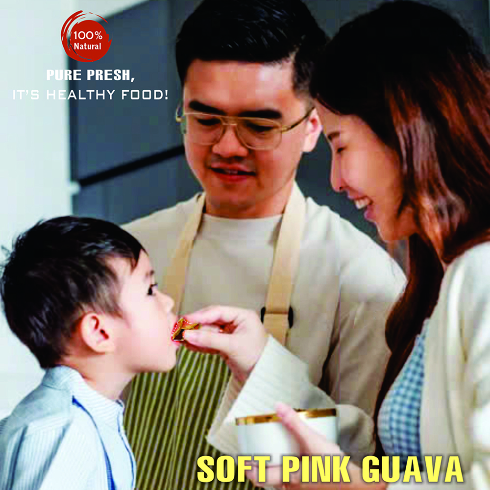 SOFT DRIED PINK GUAVA 5.29 Oz (150g) VIETFARMFOOD: Convection dried fruit with a little sugar, salt, chilli, natural sweet, soft when chewed. Suitable for snack, topping, healthy desserts for all ages