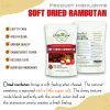 SOFT DRIED RAMBUTAN 5.29oz (150g) VIETFARMFOOD: Convection dried fruit with a little sugar, salt, natural sweetness, soft when chewed. Suitable for snack, topping, healthy dessert for all ages 4 SOFT DRIED RAMBUTAN CONVECTION DRIED FRUIT Viet Farm Food Agricultural Products 84 0938838553 3