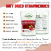 SOFT DRIED STRAWBERRIES 5.29oz (150g) VIETFARMFOOD: Convection dried fruit with a little sugar, salt, natural sweetness, soft when chewed. Suitable for snack, healthy dessert for all ages 4 SOFT DRIED STRAWBERRIES CONVECTION DRIED FRUIT Viet Farm Food Agricultural Products 84 0938838553 3