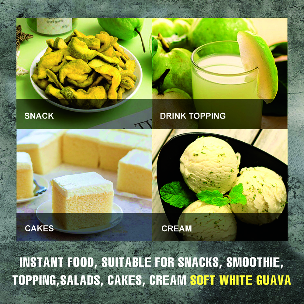 SOFT DRIED GUAVA  5.29oz (150g) VIETFARMFOOD: Convection dried fruit with a little sugar, salt, natural sweetness, soft when chewed. Suitable for snack, healthy dessert for all ages