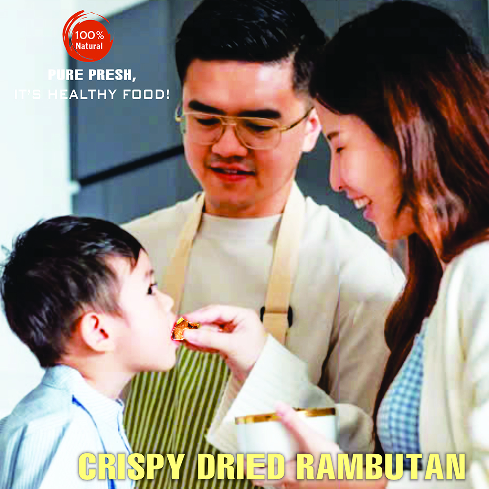 CRISPY DRIED RAMBUTAN 2.47 oz (70g) VIETFARMFOOD: Freeze-dried, no sugar added, naturally sweet. Nutritious, pure, and crunchy. Great for snacking, toppings, desserts, or healthy gifting.