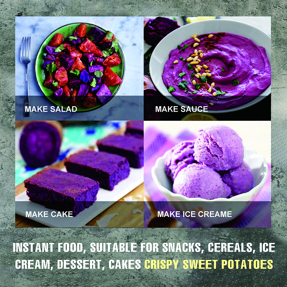 CRISPY SWEET POTATOES 2.47 oz (70g) VIETFARMFOOD: Freeze-dried, no sugar added, naturally sweet. Nutritious, pure, and crunchy. Great for snacking, toppings, desserts, or healthy gifting.