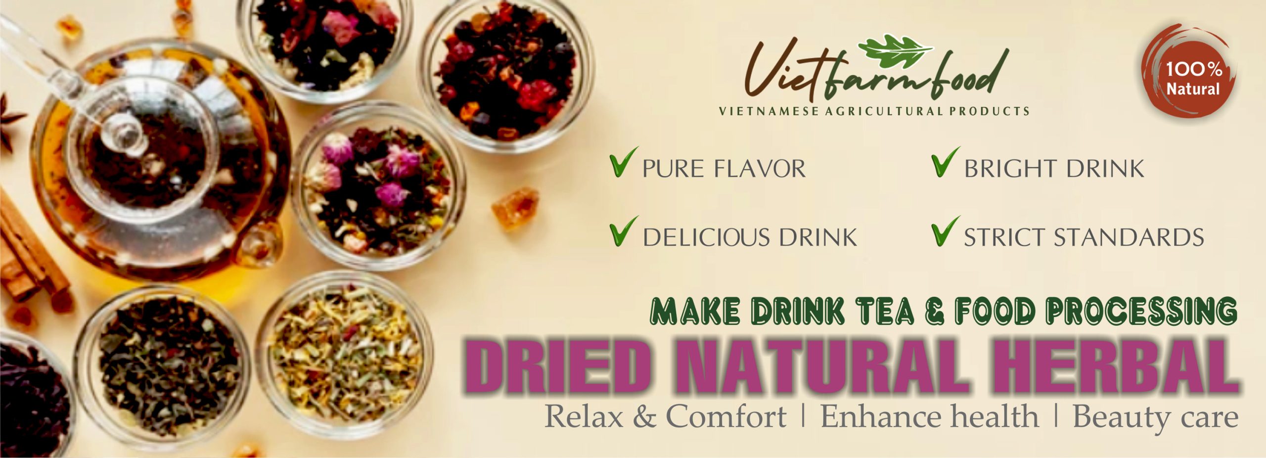 ARTICHOKE FLOWER TEA 2.47 Oz (70g) VIETFARMFOOD:Natural pure dried herbs are used for making drinks and cooking ingredients. Drinking tea is a healthy habit that makes meals delicious and relaxing