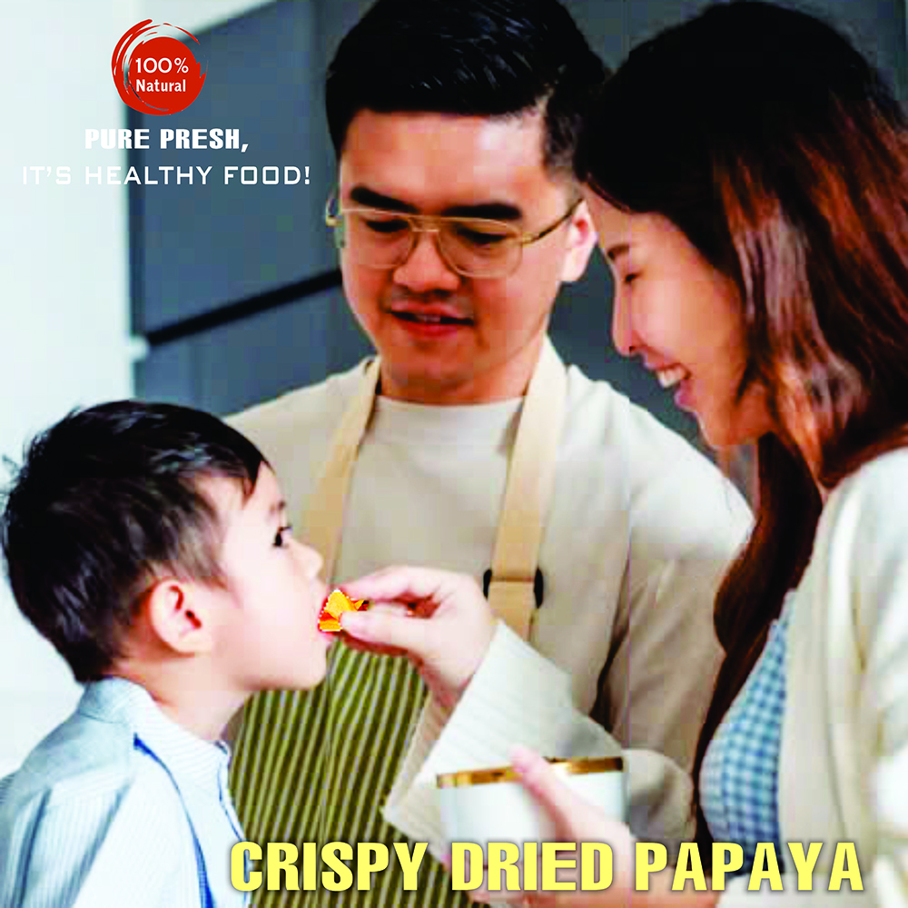 CRISPY DRIED PAPAYA 2.47 oz (70g) VIETFARMFOOD: Freeze-dried, no sugar added, naturally sweet. Nutritious, pure, and crunchy. Great for snacking, toppings, desserts, or healthy gifting.