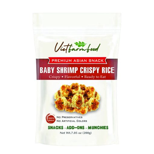 PREMIUM ASIAN SNACK BABY SHRIMP CRISPY RICE Viet Farm Food Agricultural Products 84 0938838553 1