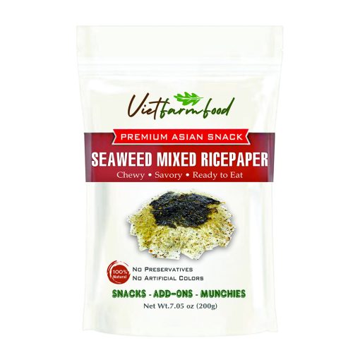 PREMIUM ASIAN SNACK CHEWY SEAWEED MIXED RICEPAPER Viet Farm Food Agricultural Products 84 0938838553 1