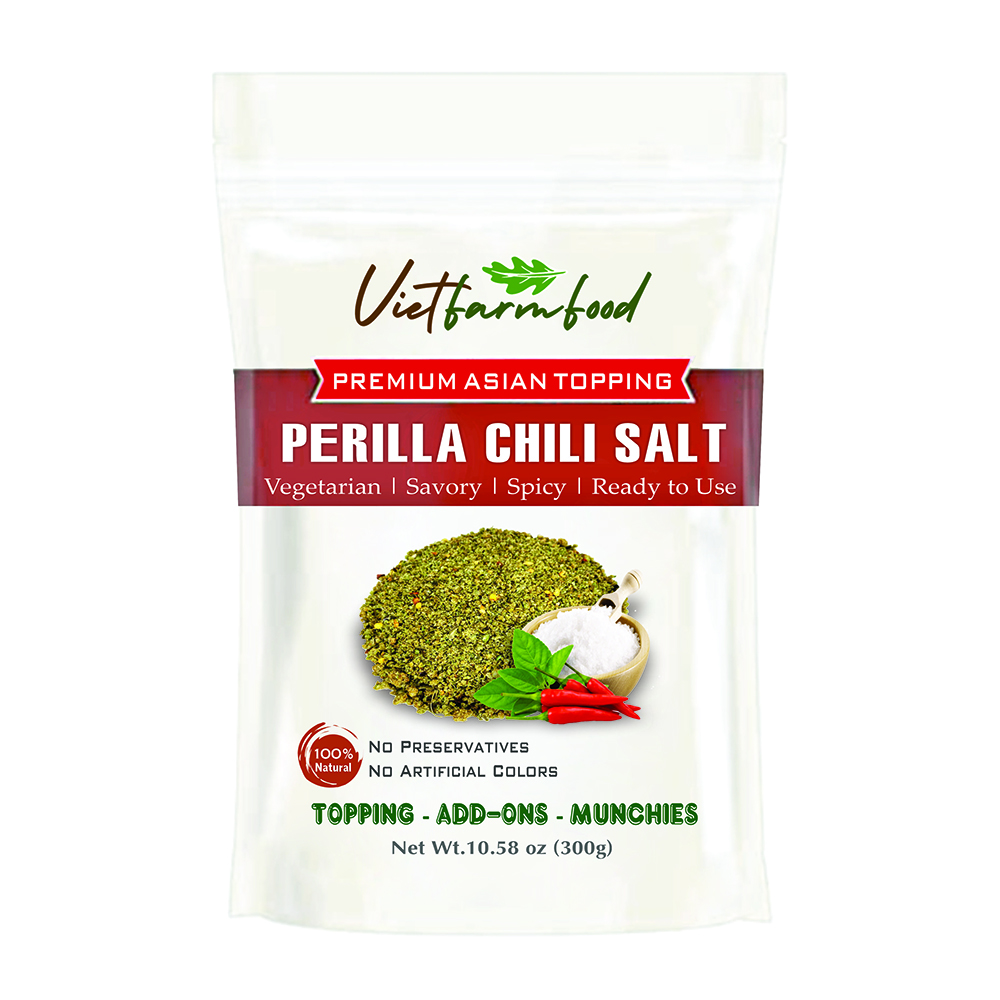 PERILLA CHILI SALT VIETFARMFOOD: Savory & Spicy – Ready to Enjoy, Great for Toppings, Snacking or Gifting