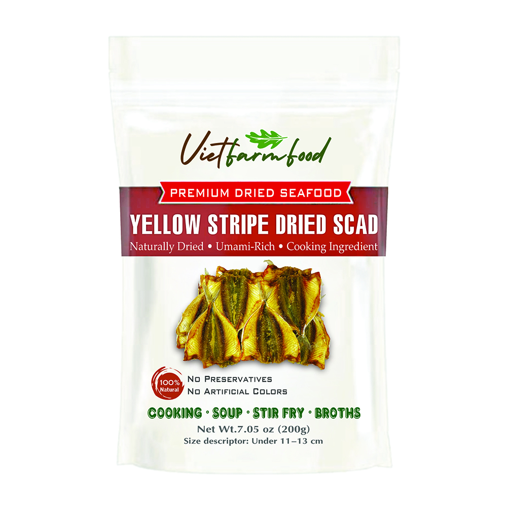 YELLOW STRIPE SCAD VIETFARMFOOD: Flavorful, Flat & Ready to Grill – Popular Vietnamese Seafood Relish
